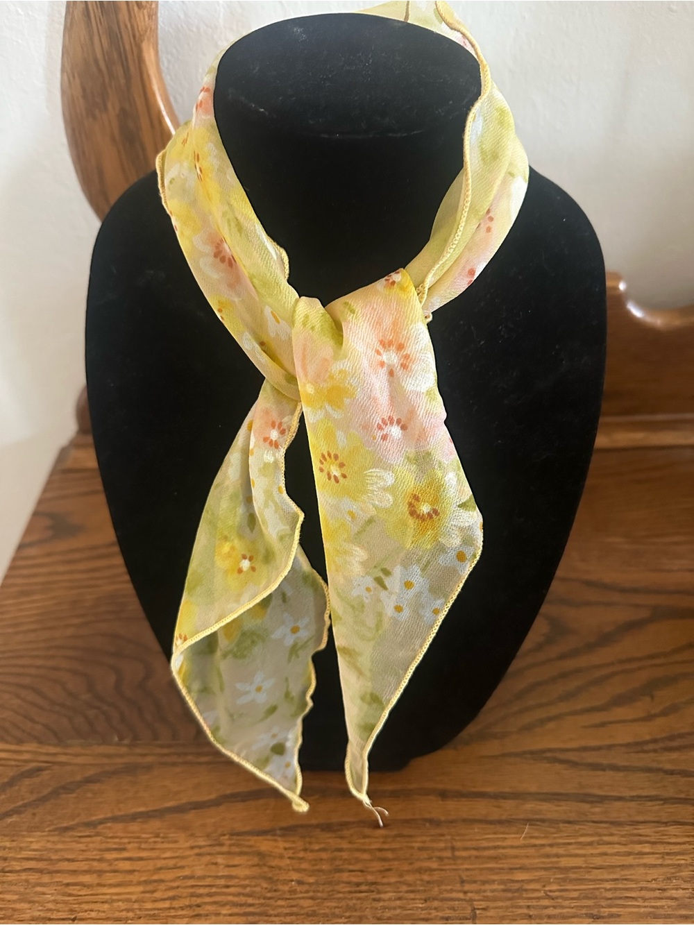 Vintage Chiffon Head/Neck Scarf